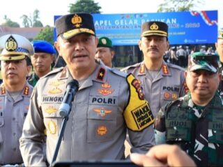 POLDA RIAU GELAR OPRASI KESELAMATAN LANCANG KUNING 1.126 PERSONIL DI GELAR DI PIMPIN OLEH WAKAPOLDA RIAU  BRIGJEN POL HENGKI HARYADI