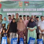 Dandim 0314/Inhil Laksanakan Peletakan Batu Pertama Pembangunan Jembatan Garuda di Reteh