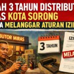 Distributor Miras di Sorong Diduga Langgar Izin dan Pajak 2023-2026