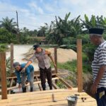 Polres Inhil Kebut Pembangunan Jembatan Merah Putih Presisi Tahap II Gelombang 2, Sejumlah Lokasi Rampung 100 Persen