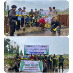 Polsek Kateman bersama Buruh dan Manajemen PT Pulau Sambu Group Tanam Bibit Pohon di Kateman Peringati May Day 2026