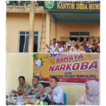 Polsek Tempuling Bersama Puskesmas Sei Salak Gelar Sosialisasi Bahaya Narkoba di Desa Mumpa