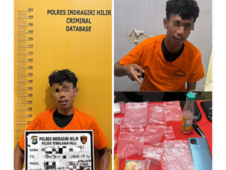 Polsek Tembilahan Hulu Ungkap Kasus Narkotika, Seorang Pria Diamankan dengan Barang Bukti Sabu 7,52 Gram