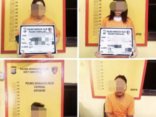 Polsek Tempuling Ungkap Kasus Narkotika Jenis Sabu, Empat Orang Diamankan