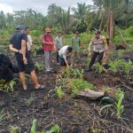 POLSEK PELANGIRAN BERGERAK BERSAMA MASYARAKAT MENDUKUNG SWASEMBADA PANGAN PROGRAM BAPAK PRESIDEN PROBOWO