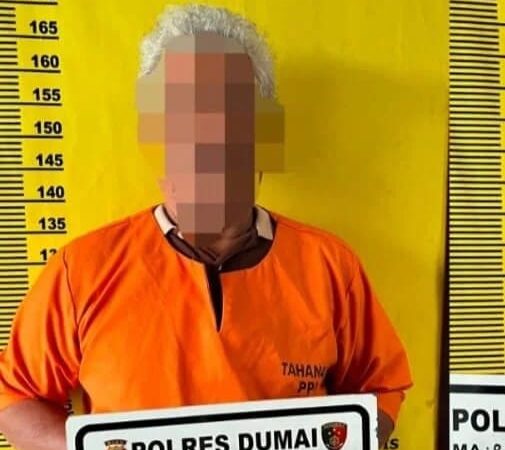 Polres Dumai Tangkap Lansia Terduga Pelaku Pencabulan Anak di Bawah Umur