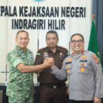 Perkuat Sinergitas, TNI, Polri, dan Kejaksaan Indragiri Hilir Gelar Silaturahmi di Kejari Tembilahan
