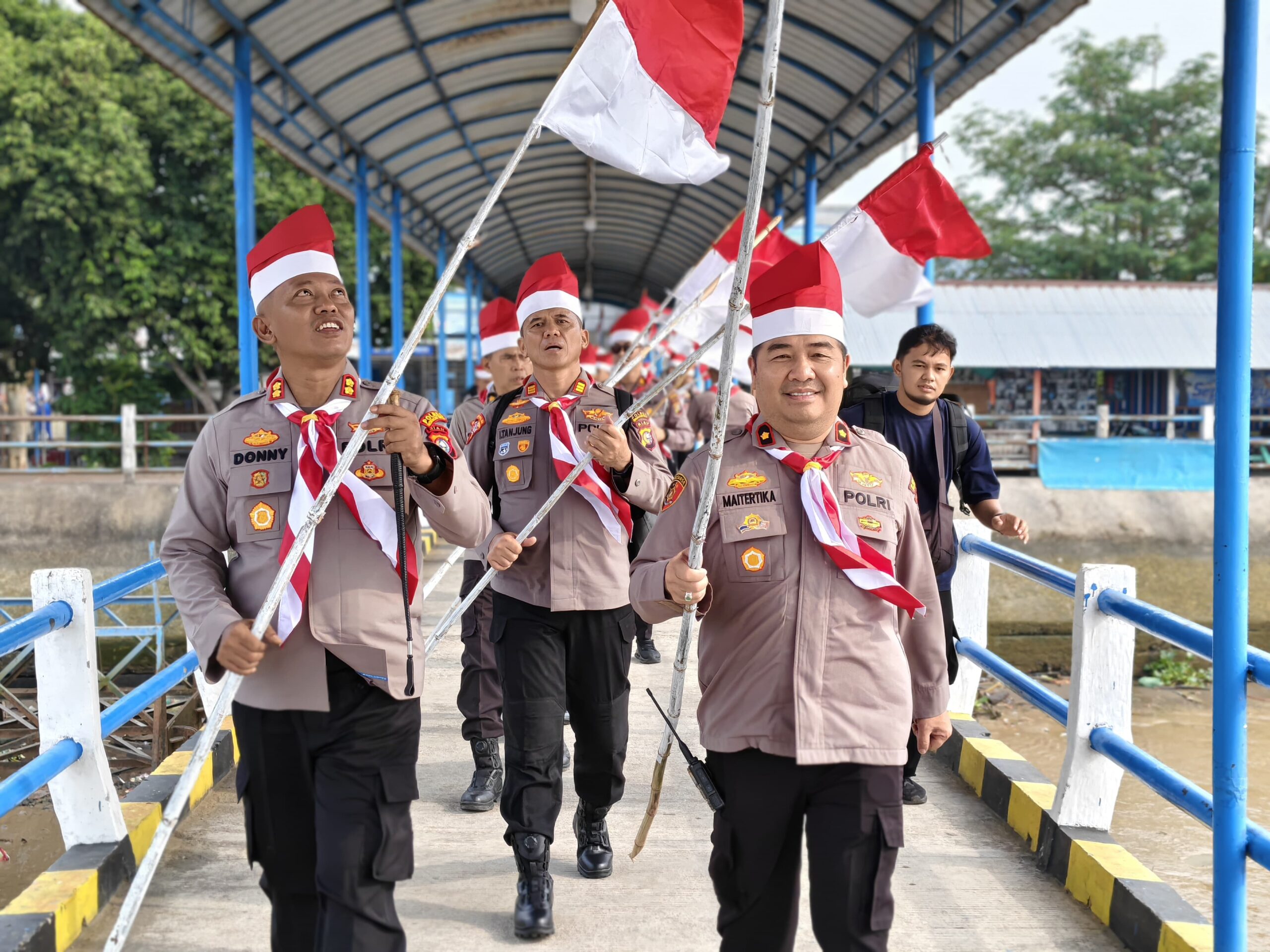 Kapolres Inhil Gelar Apel Pergeseran 150 Personel Menuju Kuala Selat dalam rangka Ekspedisi Merah Putih Presisi 