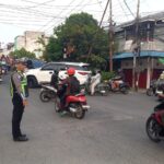 Satlantas Polres Inhil Gelar Strong Point Pagi, Pastikan Arus Lalu Lintas Tetap Lancar dan Kondusif